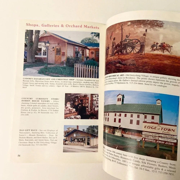 Vintage 1993 Gettysburg  Guide Brochure Pennsylvania Pamphlet Booklet - Picture 14 of 16
